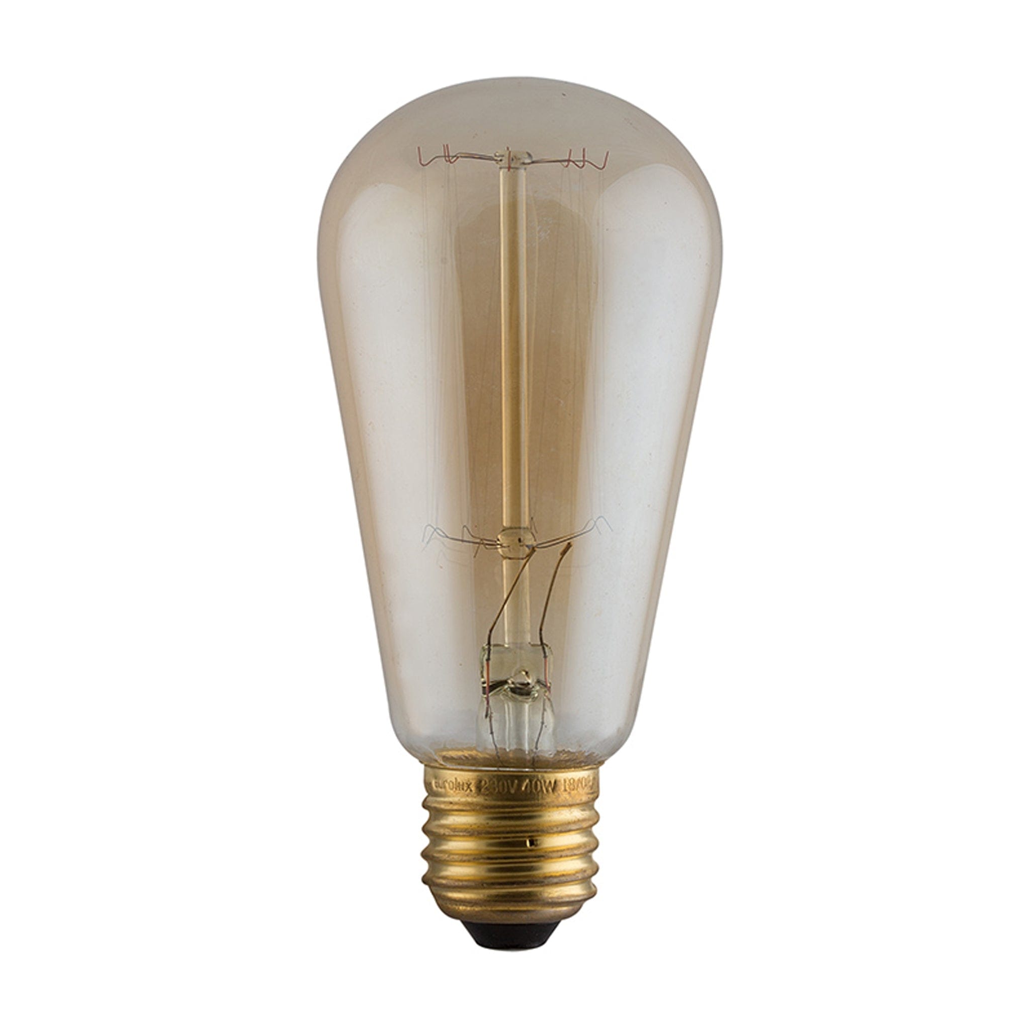 Amber Pear-Shaped Carbon Filament Globe