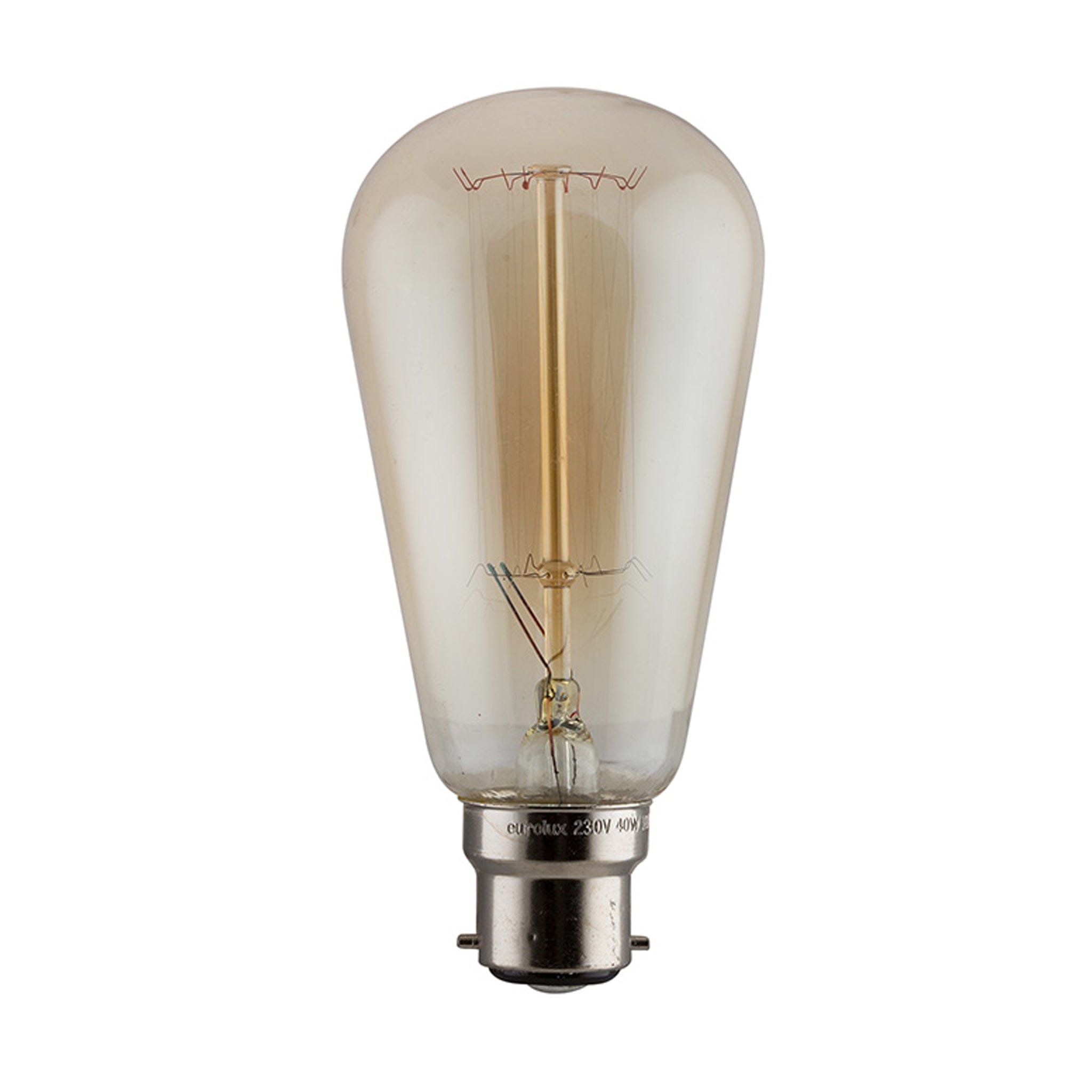 Amber Pear-Shaped Carbon Filament Globe