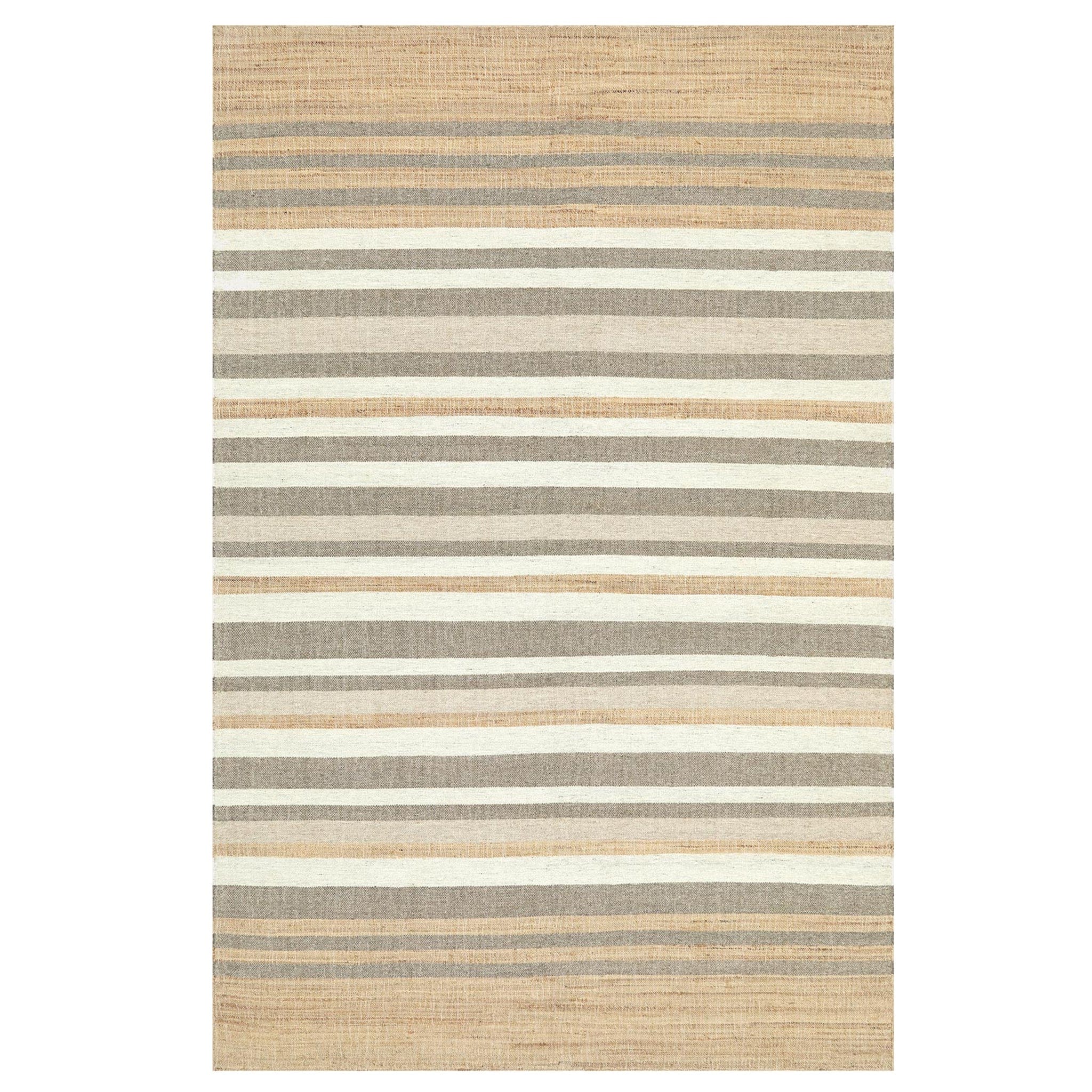 Expertly handwoven with a blend of soft and robust materials including jute, wool, and cotton. Featuring a striking combination of bold stripes and earthy colours, this piece will upgrade any indoor living space for years to come.