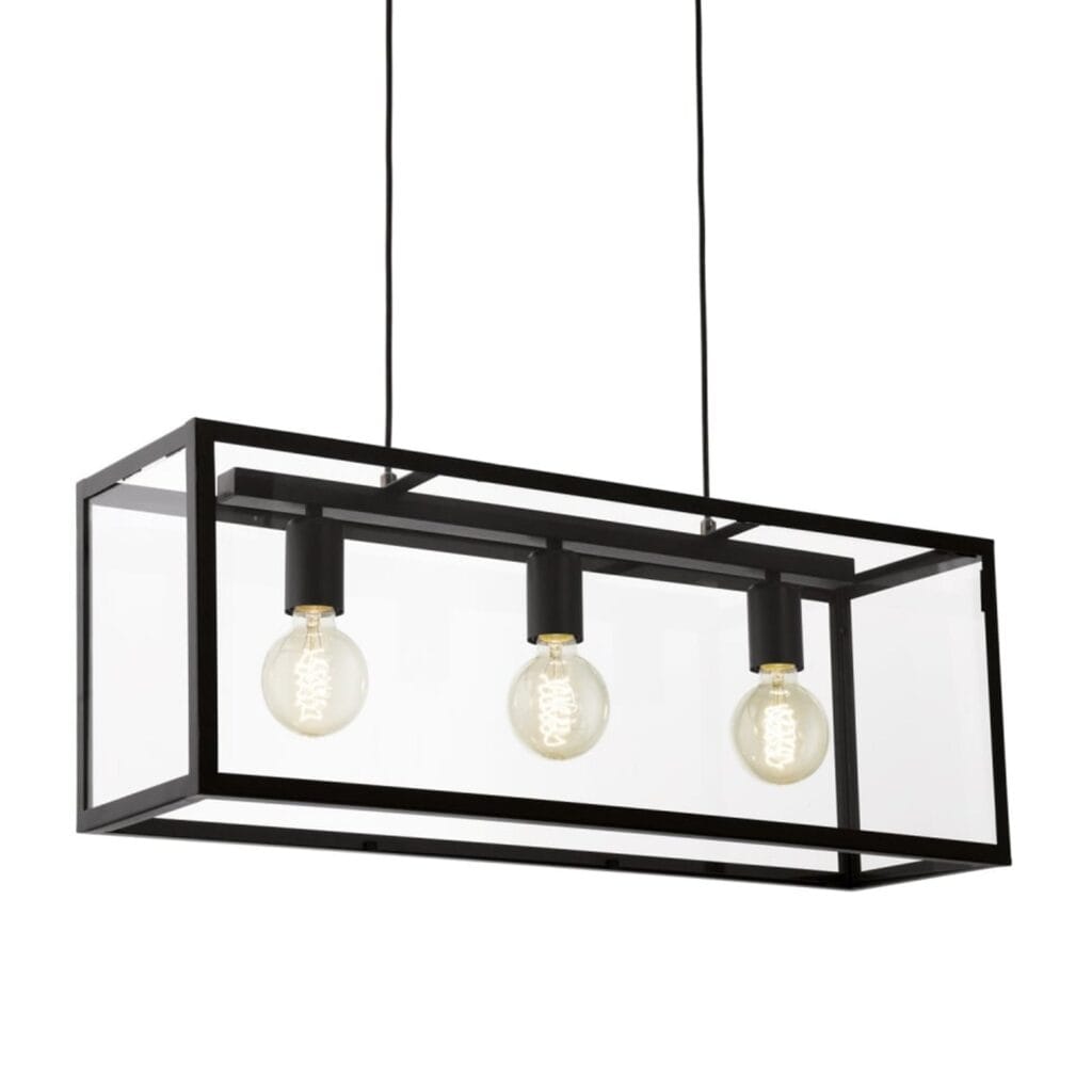 For a vintage look and feel opt for the Charterhouse black and clear glass pendant. Made from steel for durability and strength. Works particularly well in industrial, rustic, urban, modern, and similarly-themed spaces for easy styling.