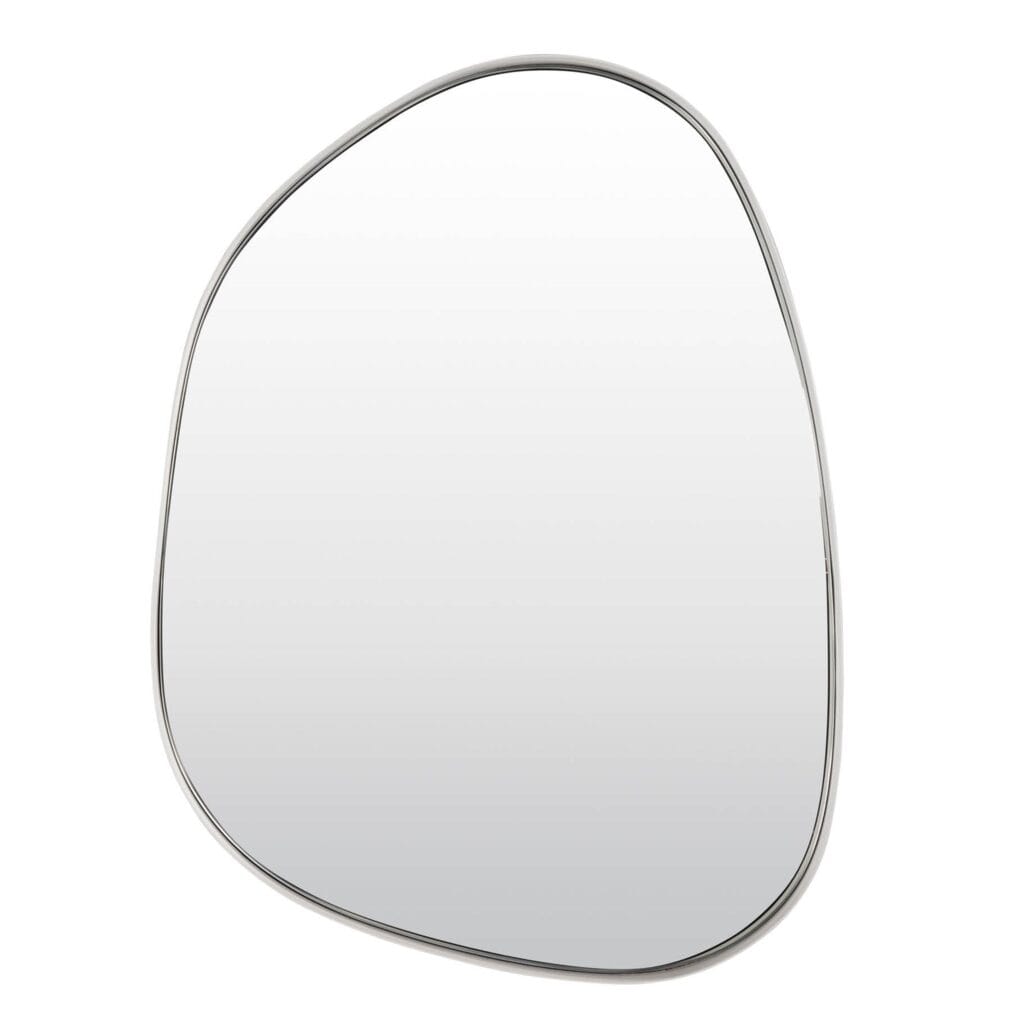 A mirror can be a key player in your home décor scheme. This mirror boasts a stainless-steel frame that makes it more resilient to rust, allowing you to play with reflections and redecorations in your bathroom too. Vertical and horizontal hanging brackets.