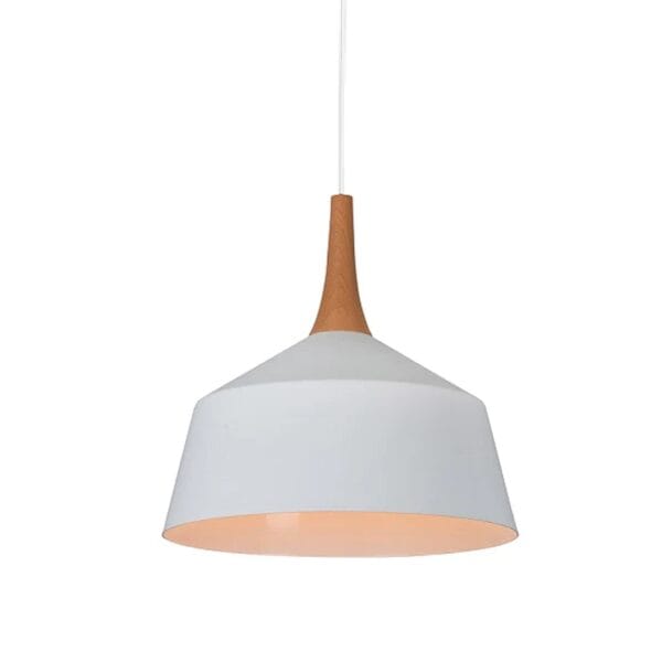 Retro and neutral looks with the Fjord nordic pendant. Impressive metal body for modern charm. Hang in your stairwell, bedroom, kitchen or dining room for practical yet contemporary lighting.