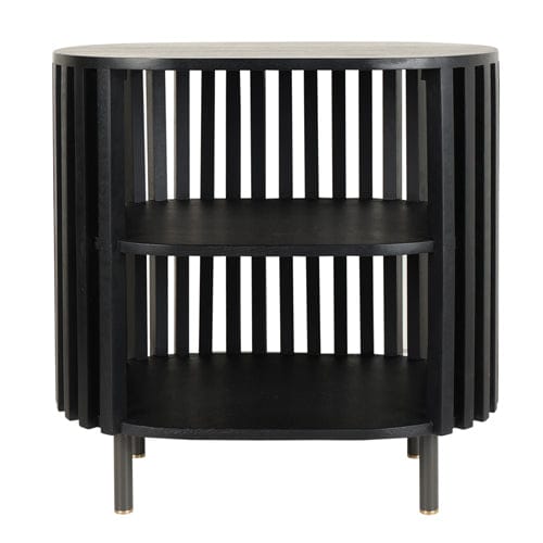 Made from solid mango wood and supported by powder-coated steel legs with solid brass feet, it’s a chic addition to any space. The nightstand can also be used as a side table in other areas of the home and makes a beautiful base for displaying prized pieces that you have collected.