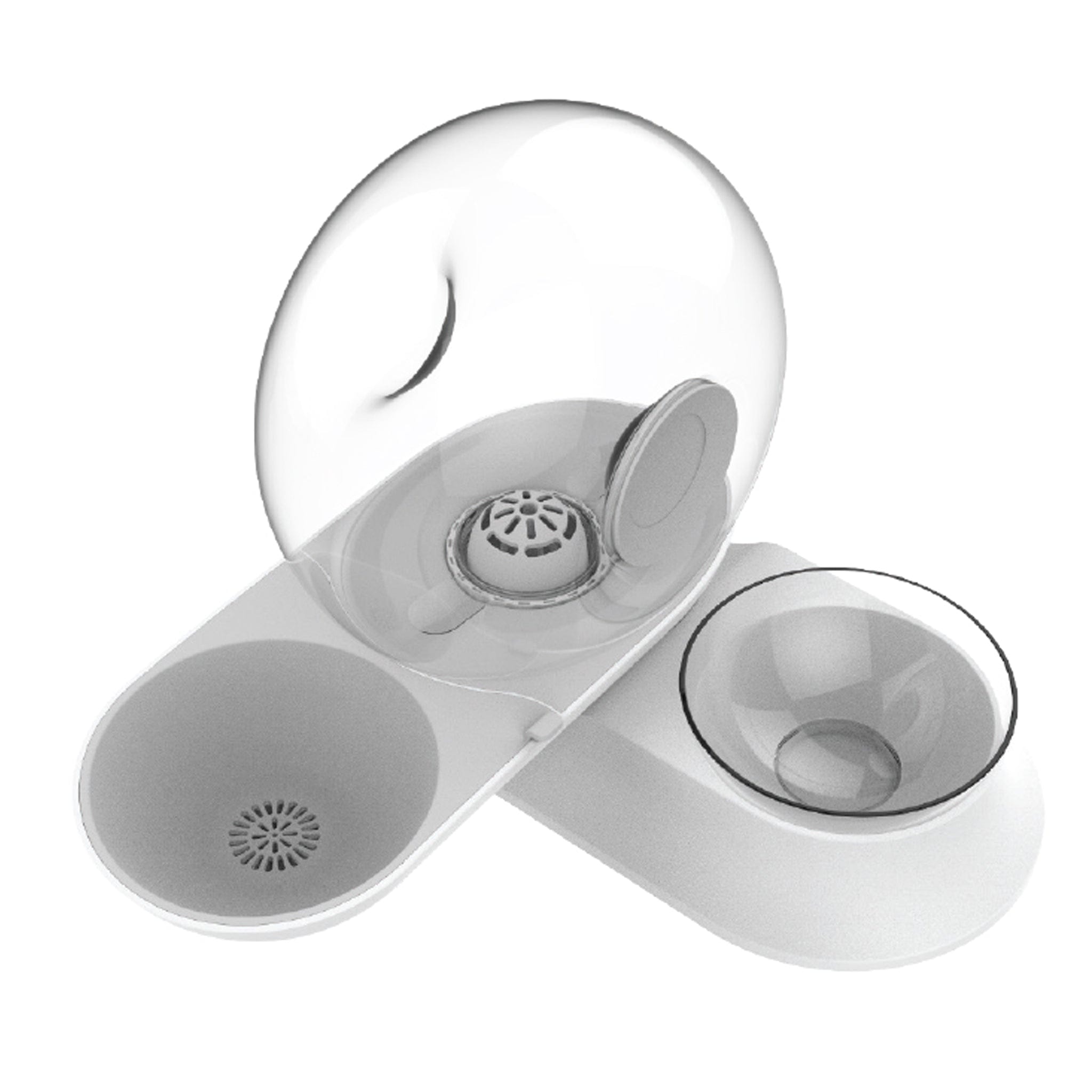 Snail Water Dispenser with Food Bowl