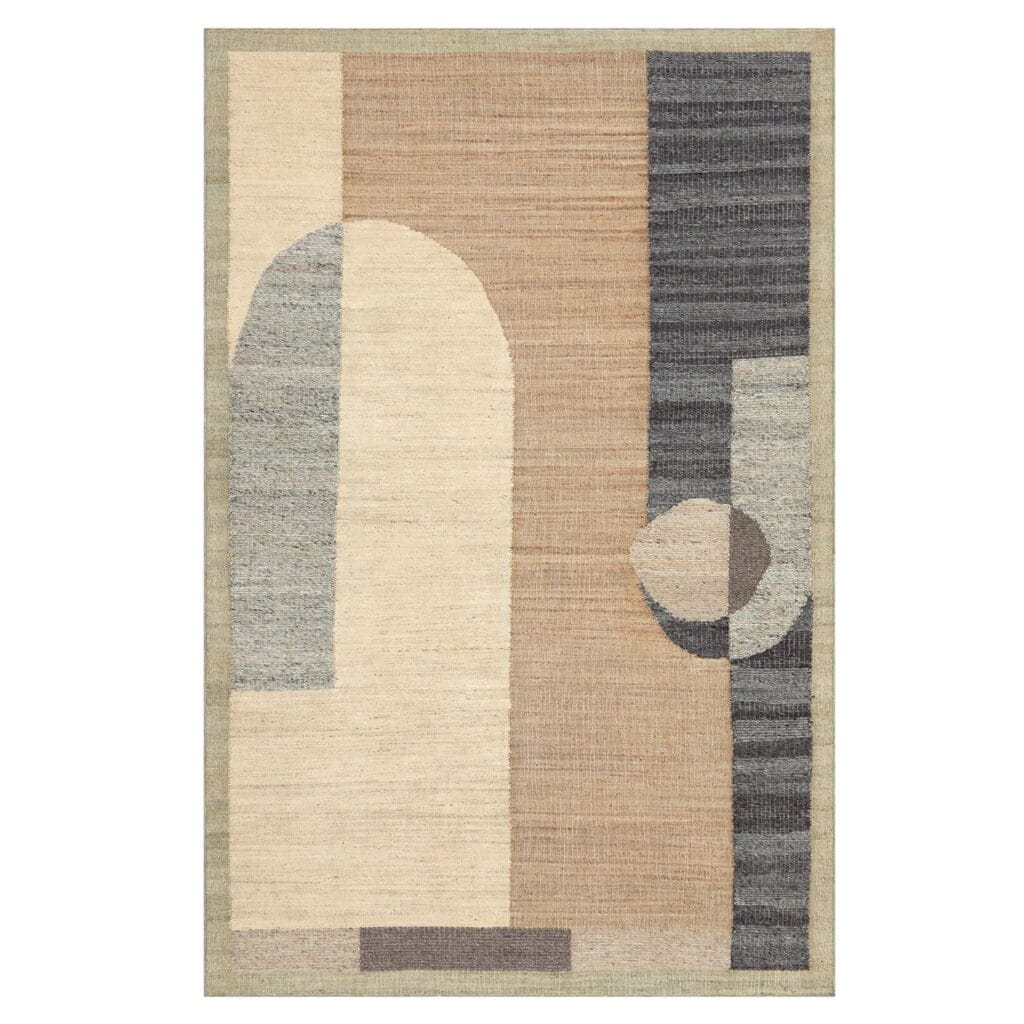 Add the finishing touch to your space with this handwoven rug. Inspired by the way the city of Tokyo effortlessly blends the modern with the traditional, this rug will bring a touch of refined playfulness to any space