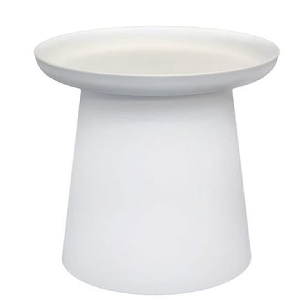 A modern design featuring a smooth round top and a subtly tapered base, perfect for holding your favorite book, a cup of coffee, or a decorative piece. Crafted from durable Polypropylene, the Clover Side Table is both stylish and practical, seamlessly blending form and function for your everyday needs.