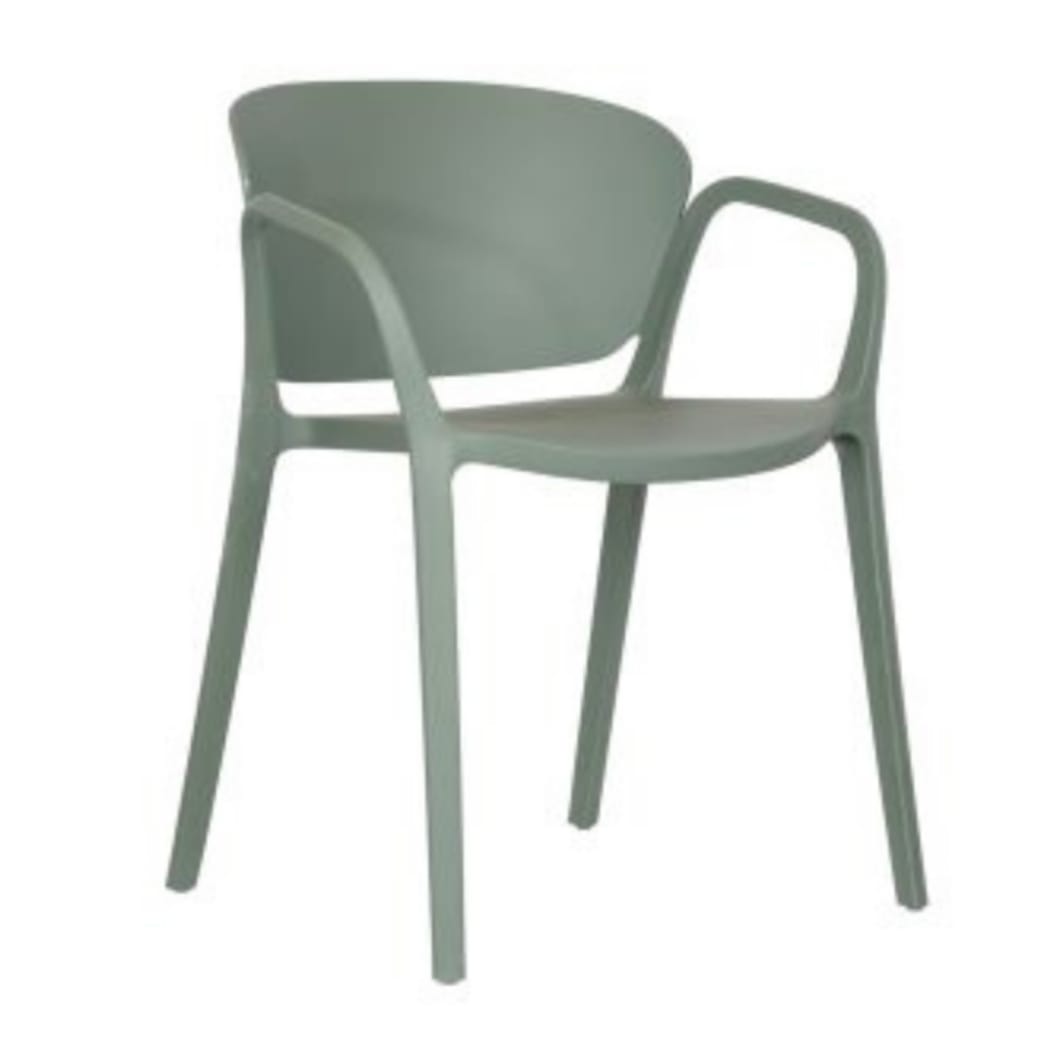 The Bent dining chair is a real eye-catcher in the dining area. Made of plastic in a range of attractive colours. Stackable for for easy storage. To protect hard floors indoors, place felt glides under the legs.