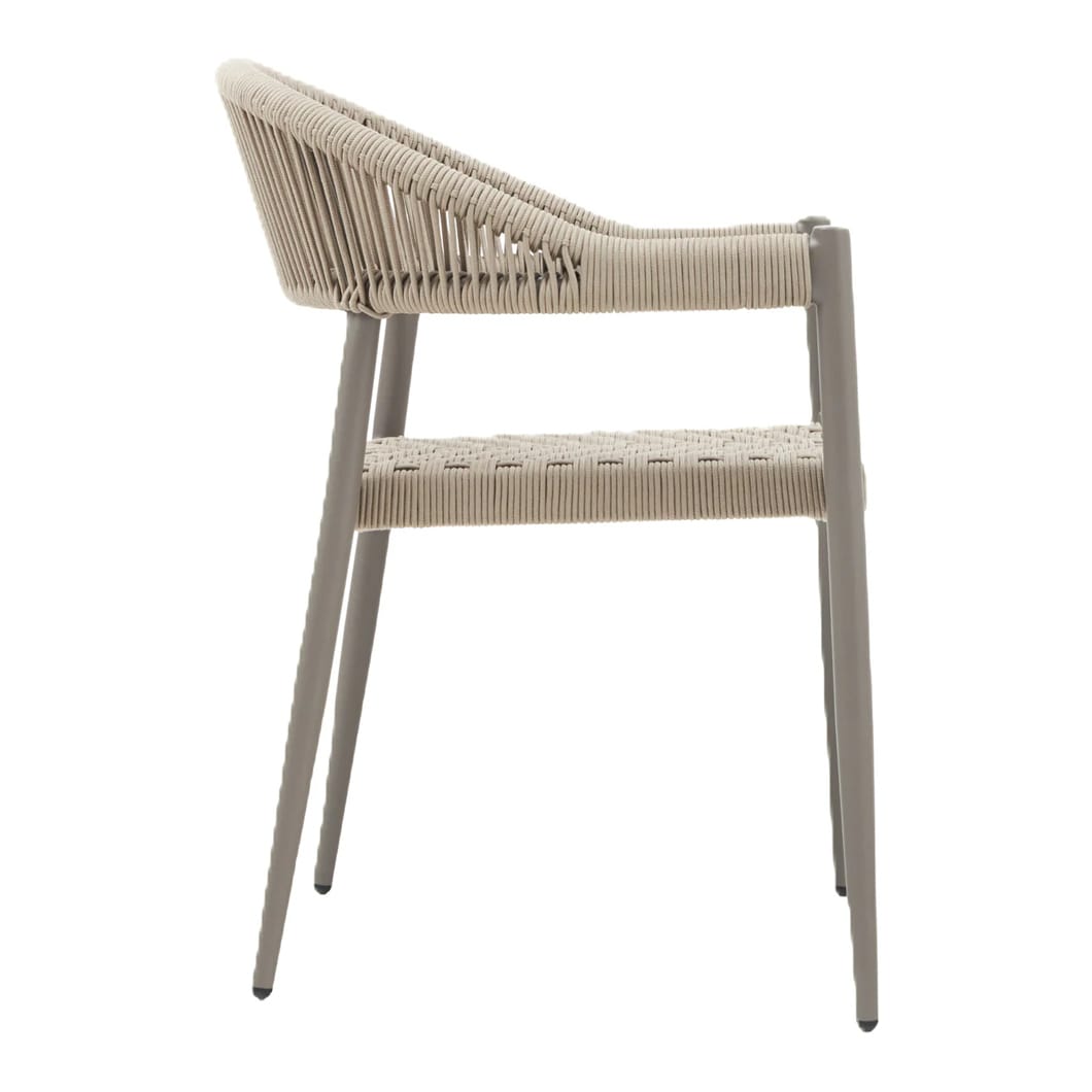 For outdoor seating that inspires, look no further than the Iona Seating, which is composed of woven UV-resistant rope aluminium frames. Delightfully durable, versatile and stackable. Available in three neutral tones to make the perfect addition to your outdoor entertainment area.