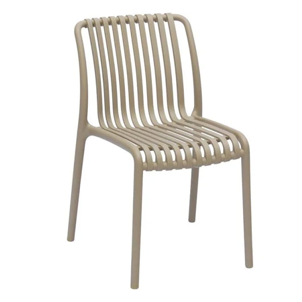The ergonomic design of the Isabella plastic chair is made from 100% recyclable materials. A versatile, weatherproof design for you to enjoy indoors or out. This UV-resistant piece will keep its colour and couldn’t be easier to maintain. Available in a range of colours to choose from or mix and match.