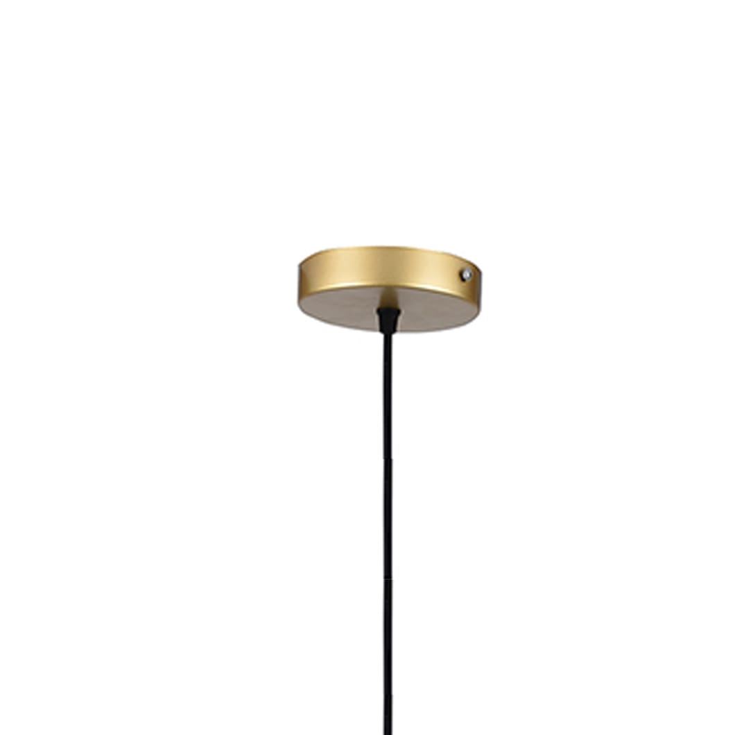 This modern pendant light features a sleek, cage-style design with interwoven steel bands forming an oval shape, adding sophistication and style to any space. The exposed bulb design radiates warm light throughout the room, creating a cozy and inviting atmosphere. A touch of gold at the bulb socket adds a hint of elegance, balancing the minimalist industrial look. Perfect for kitchens, dining areas, or entryways, the Noir Elegance pendant adds a contemporary touch to various decor styles.