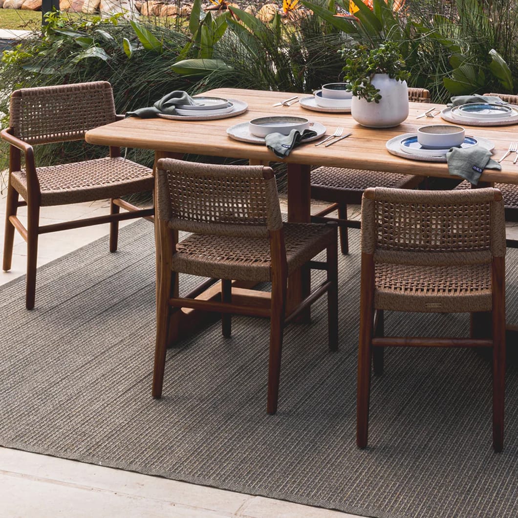 Osaka 6-Seater Teak Dining Table - Image 3