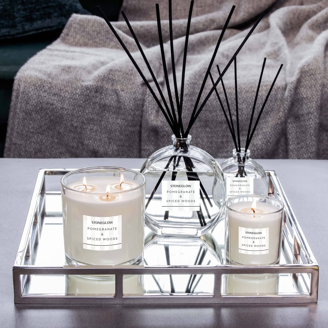 Pomegranate and Spiced Woods Candle - Image 3