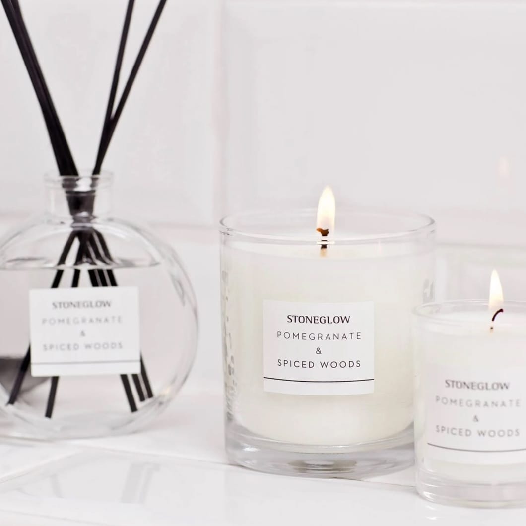 Pomegranate and Spiced Woods Candle - Image 4