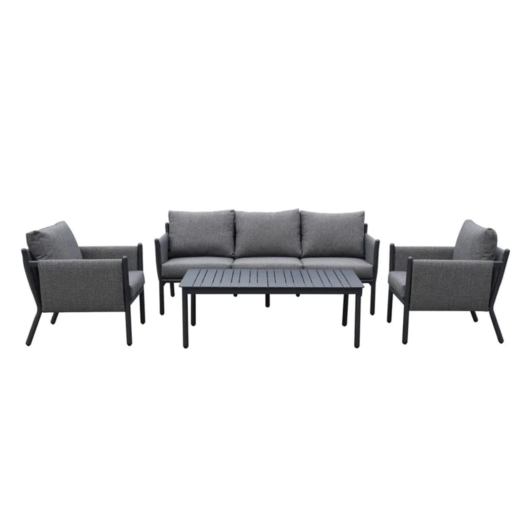 Promenade Outdoor Sofa Set in Storm