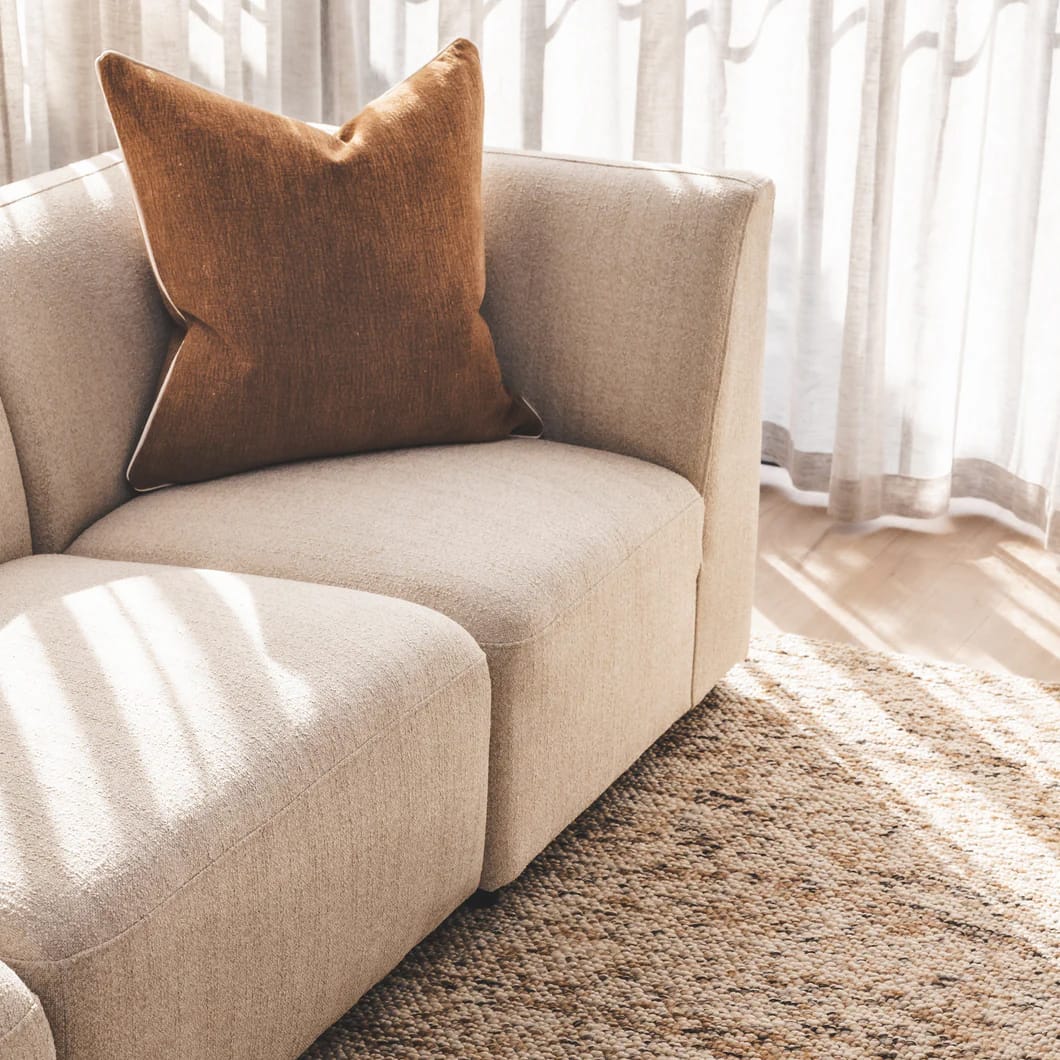 Introducing the Amadi Modular Sofa set upholstered in 100% Polyester fabric. Tailor your living room experience with the Amadi modular sofa. This smart seater consists of multiple sections that can be rearranged to your liking, be it a classic L-shaped configuration, a spacious sectional or a unique layout that suits your needs. Comes in three colourways, the Amadi will bring a luxurious look and feel to modern spaces. Assembly required.