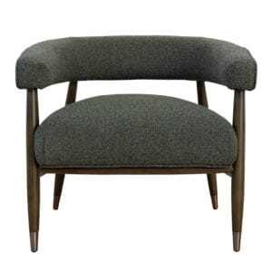 With its curvy contours, the Lexi occasional chair merges great looks with unparalleled comfort. An ash wood frame wood frame gives it warmth and sophistication, while its design is visually striking and offers optimal support. The Lexi is upholstered to perfection with 100% plush polyester fabric and finished off with legs refined in brass detail. Ideal for modern living rooms or home offices.