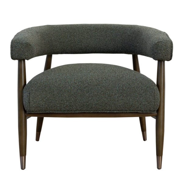 With its curvy contours, the Lexi occasional chair merges great looks with unparalleled comfort. An ash wood frame wood frame gives it warmth and sophistication, while its design is visually striking and offers optimal support. The Lexi is upholstered to perfection with 100% plush polyester fabric and finished off with legs refined in brass detail. Ideal for modern living rooms or home offices.