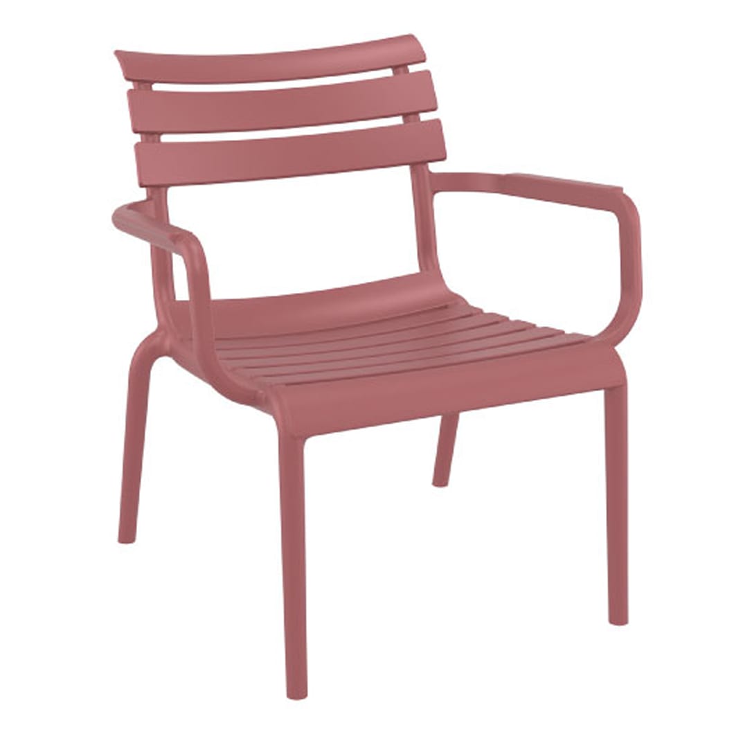 Paris Outdoor Lounge Chair in Marsala
