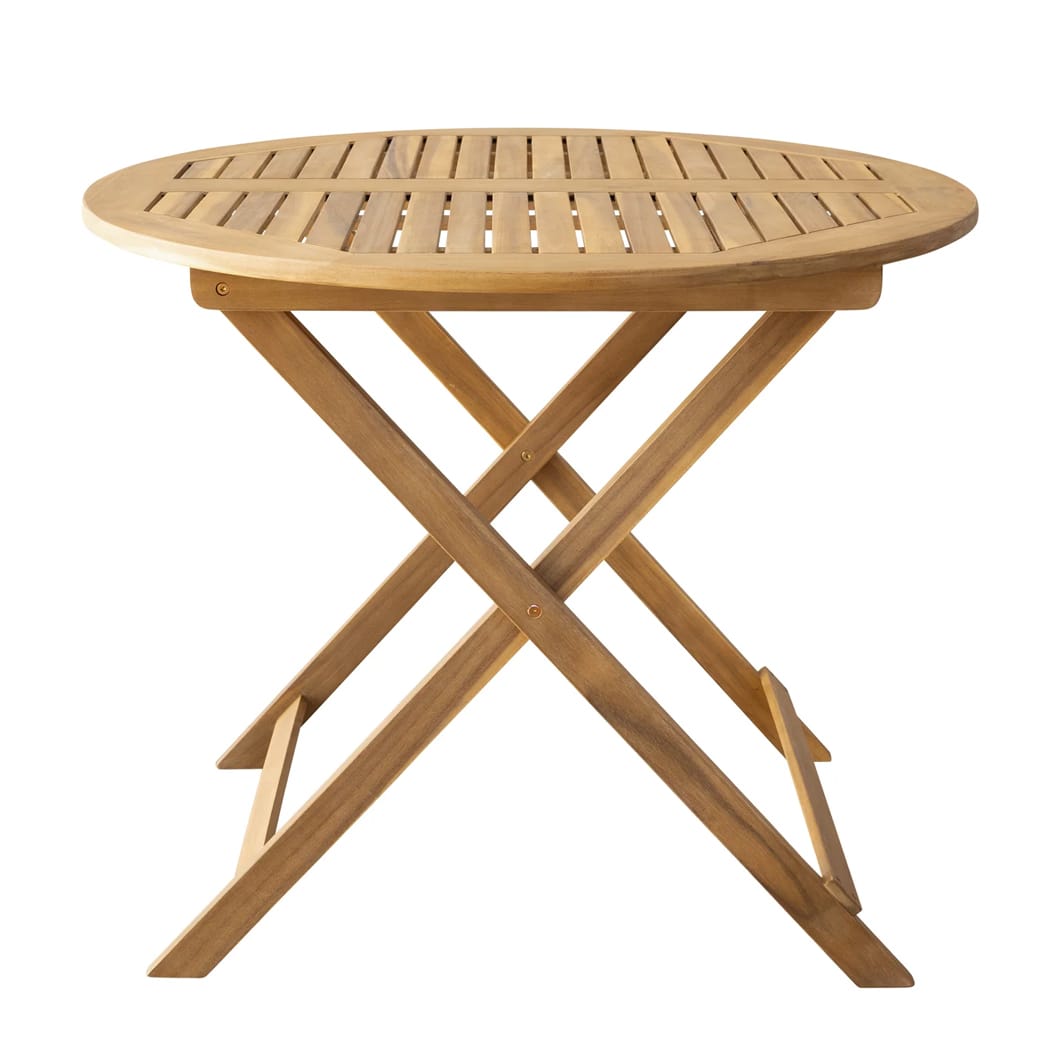 Designed for easy set up and storage, the foldable, fully outdoor Safari table is the most savvy and stylish open-air accent under the sun. Made of acacia wood and reinforced with steel, it comes as a two-seater and a four-seater, making it ideal for intimate or more social gatherings outside. Minor Assembly Required
