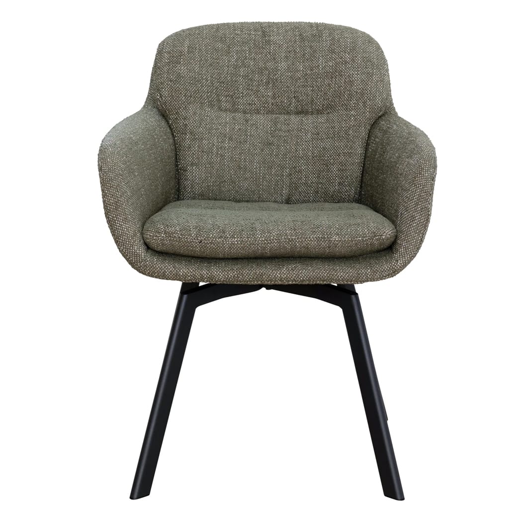 Luxe, textured upholstery and cushioned comfort are what you can expect of the Chloe seating range, which comprises dining chairs, and adjustable counter chairs and office chairs. Upholstered in 100% Polyester fabric, made of steel and features a self-correcting swivel seat. These chairs will bring sturdiness, sophistication and a bit of swivel to tables, kitchen counters or home office spaces. Available in a range of easy-to-style colourways. Minor assembly required.