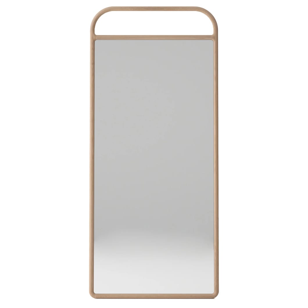 Imperial Oak Floor Mirror in Natura