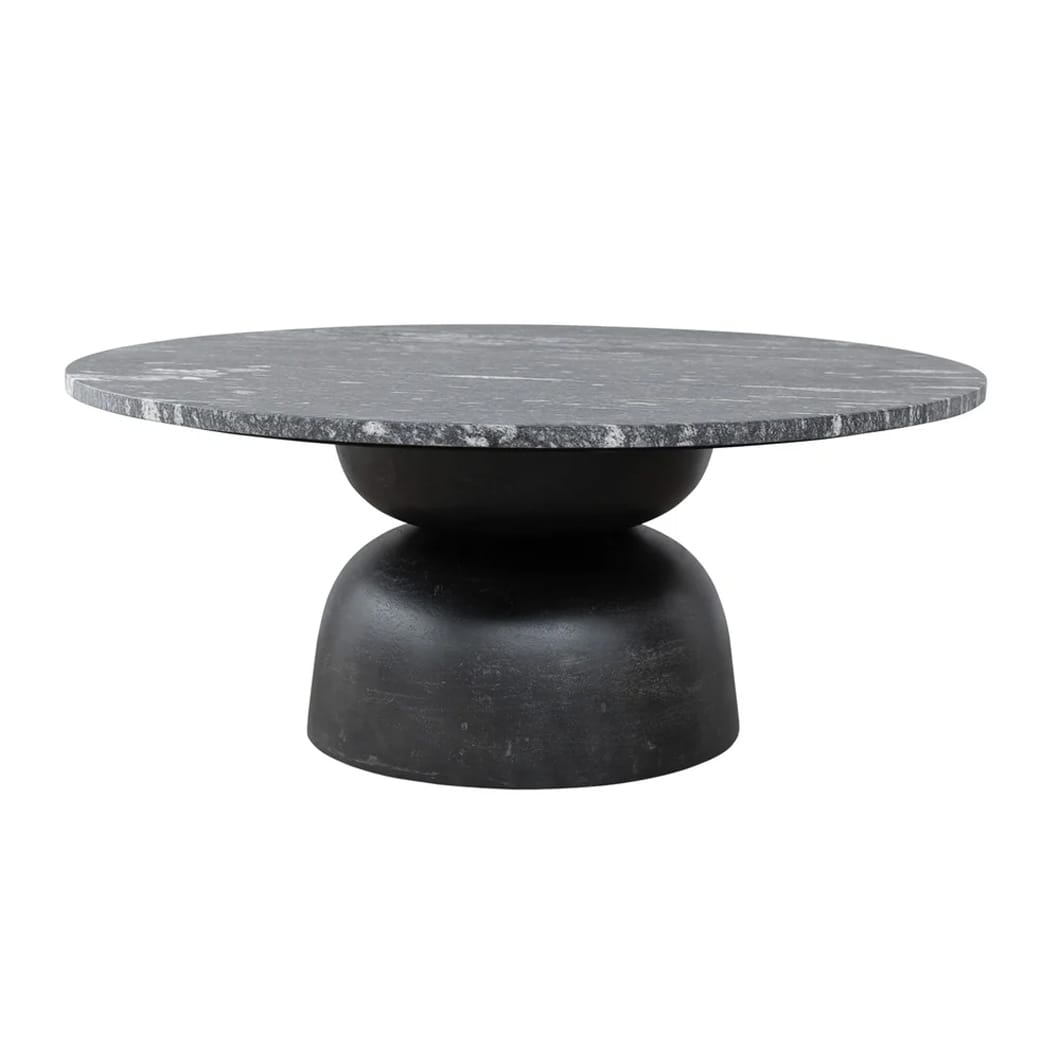 Lisbon Marble Coffee Table in Carbon