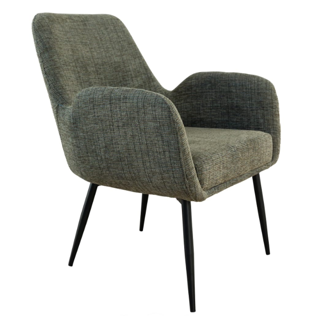 Upholstered with a sumptuous, textured fabric, Margot chairs invite you to savour every moment, whether you're breaking bread at the dining table,