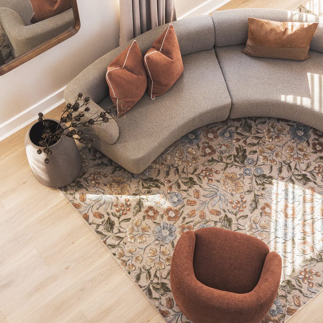 Sustainable, durability and delicate design characterise the Thicket rug range, which is made of recycled polyester and will add a touch of elegance to any room with their dainty floral motif, available in three colourways. What's more, these machine-washable rugs are easy to clean and maintain - ideal for busy households.