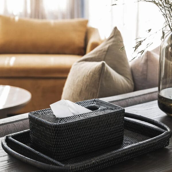 The Cascavelle storage range will bring fresh appeal to your bathroom space (or anywhere you like really!) Comprising the Benares bin, which comes in two shades and is an ideal laundry basket, and the La Flora tissue box, these woven rattan accents are trend-proof options that exude timeless natural charm.