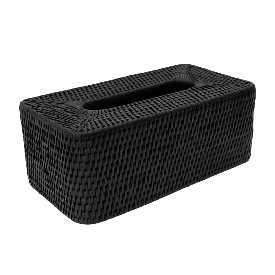 La Flora Tissue Box in Noire