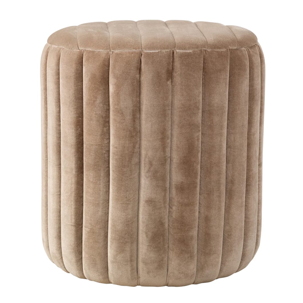 Velvet Stool in Terra