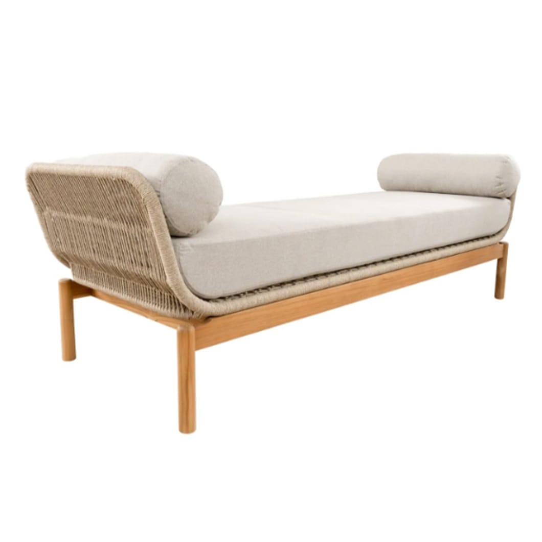 The fully outdoor Vision seating range is a sight to behold! Featuring a relaxing occasional chair and an inviting daybed composed of a teak frame, these items will bring both a modern and classic feel to exterior areas. Weather-resistant olefin outdoor fabric that offers style, versatility and practicality completes the picture.