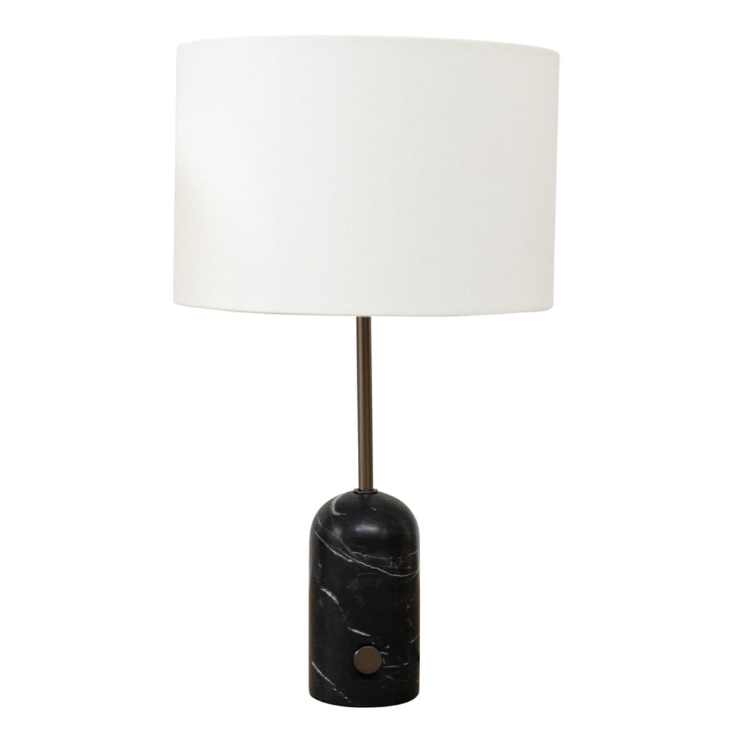 Verona Marble Table Lamp in Midnight