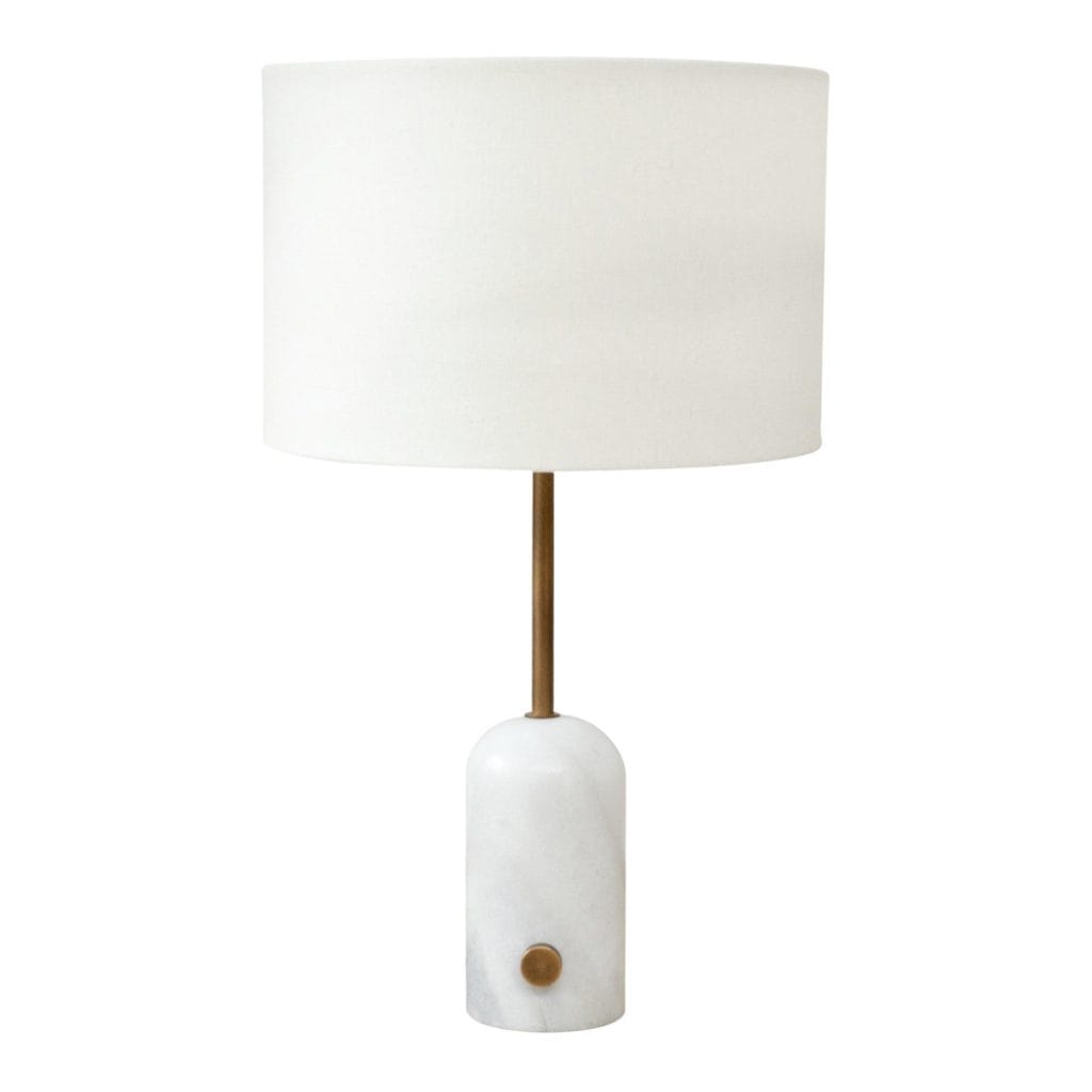 Verona Marble Table Lamp in Cloud