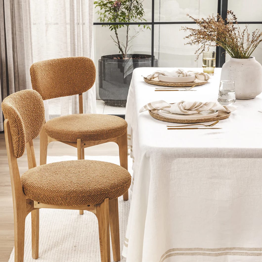Viola Oak Dining Chair in Mustard Seed - Image 5