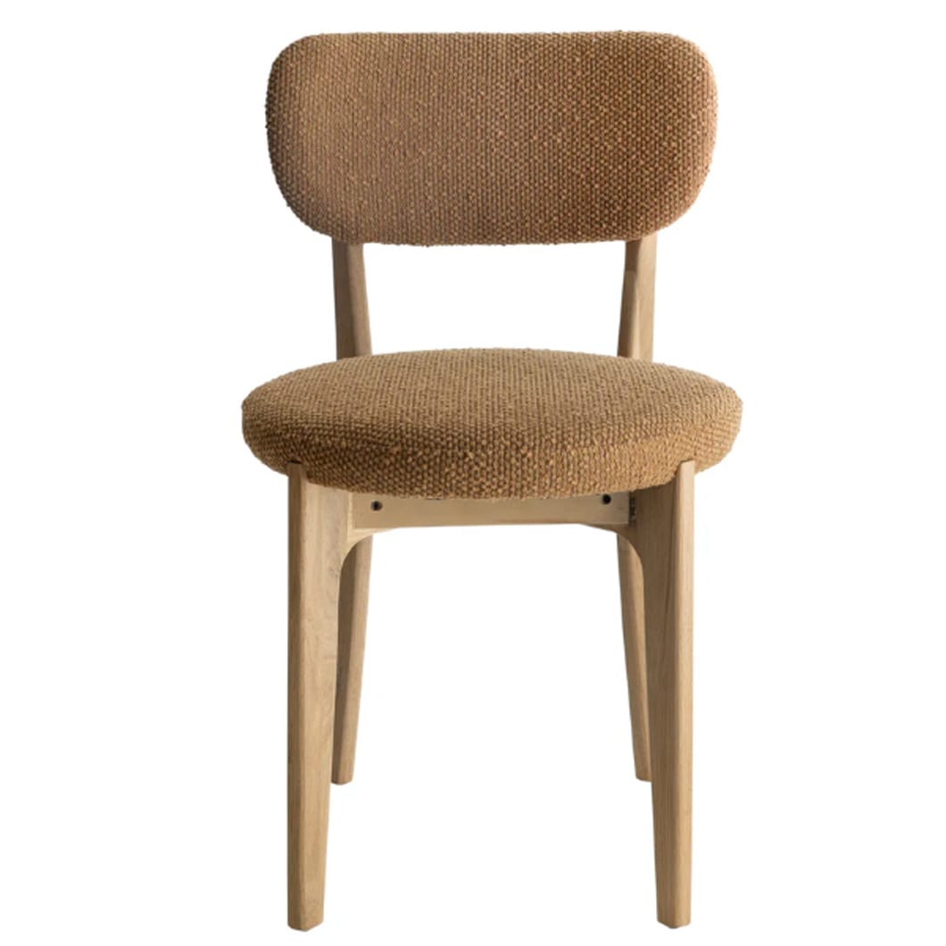 Viola Oak Dining Chair in Mustard Seed
