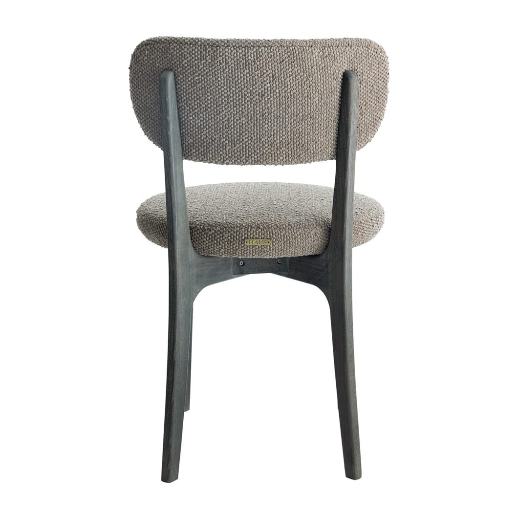Viola Oak Dining Chair in Peppercorn - Image 4