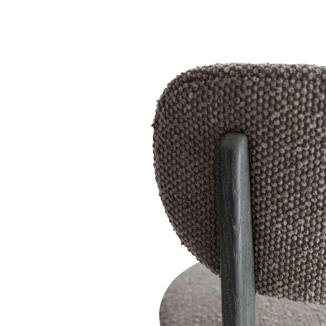 Viola Oak Dining Chair in Peppercorn - Image 5