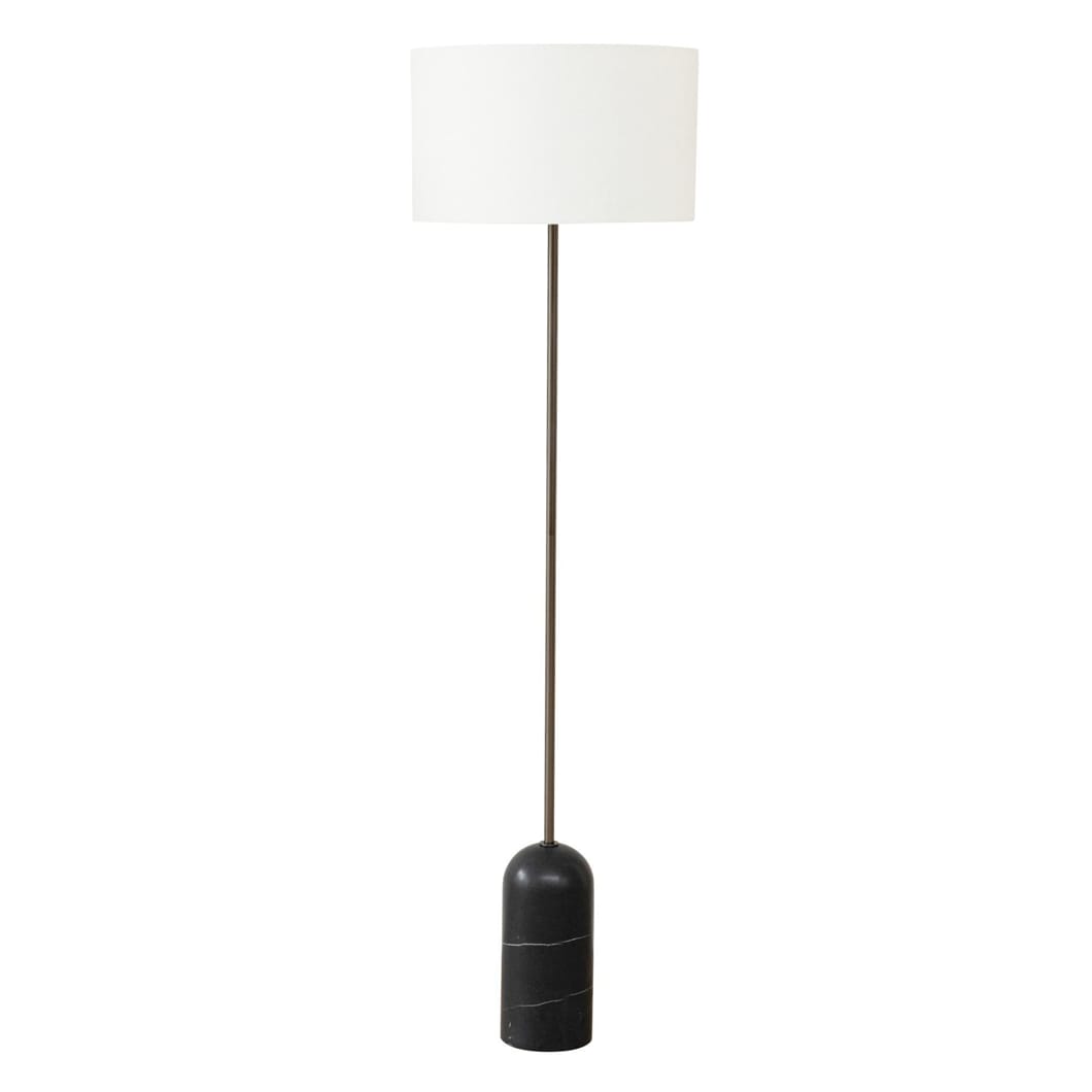 Verona Marble Floor Lamp in Midnight