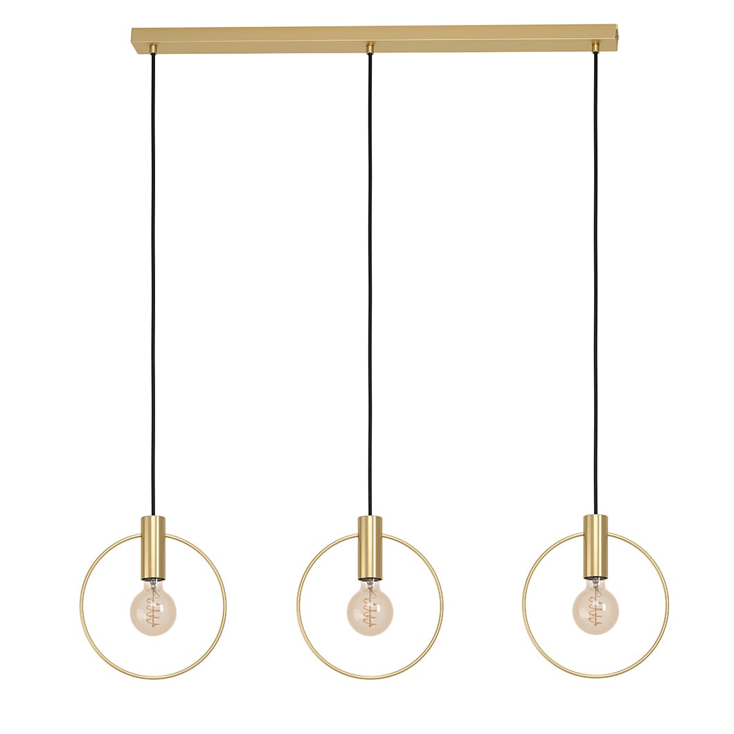 Manizales 3 Light Gold Ring Pendant Light