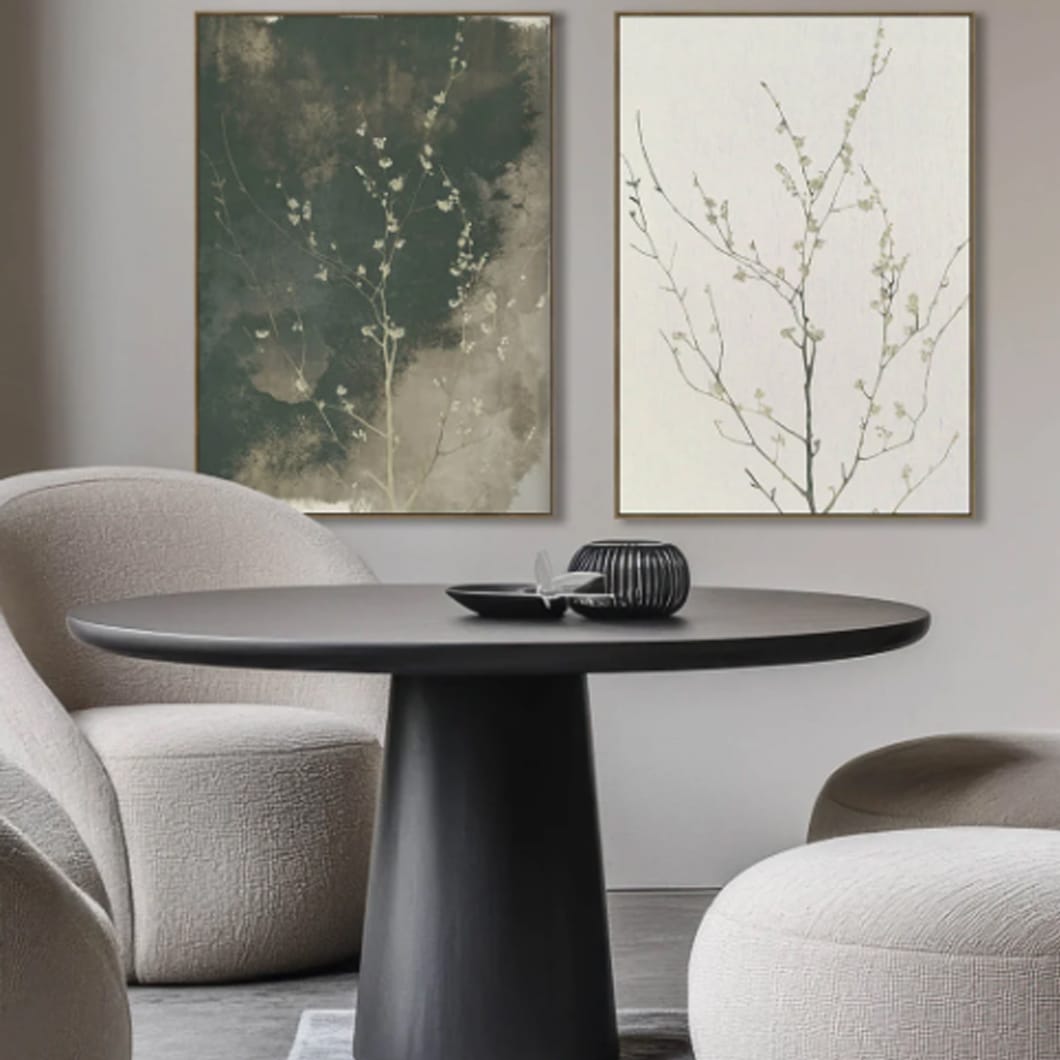 Sakura Whisper Wall Art Set of 2 in Natural - Image 2