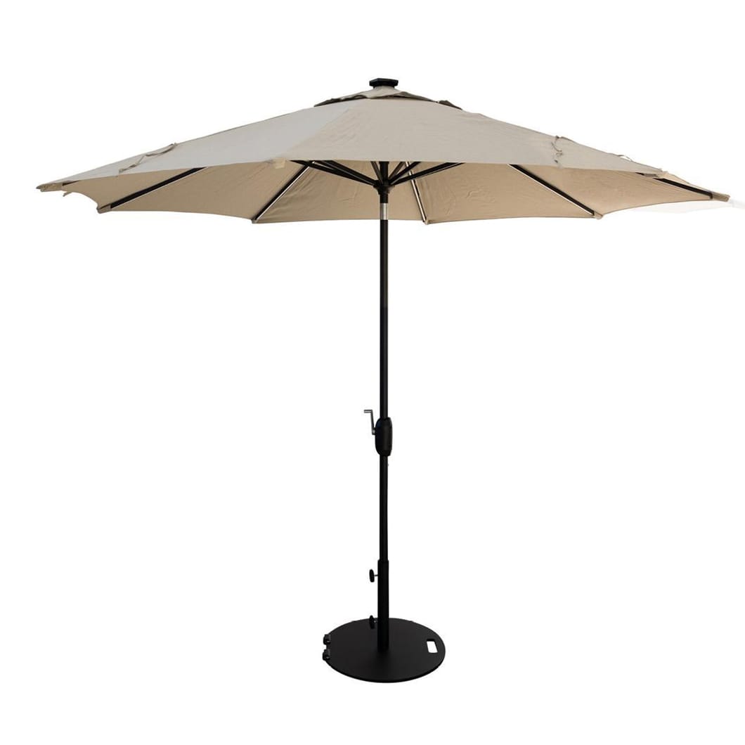 Silhouette Outdoor Centre Pole Umbrella in Taupe