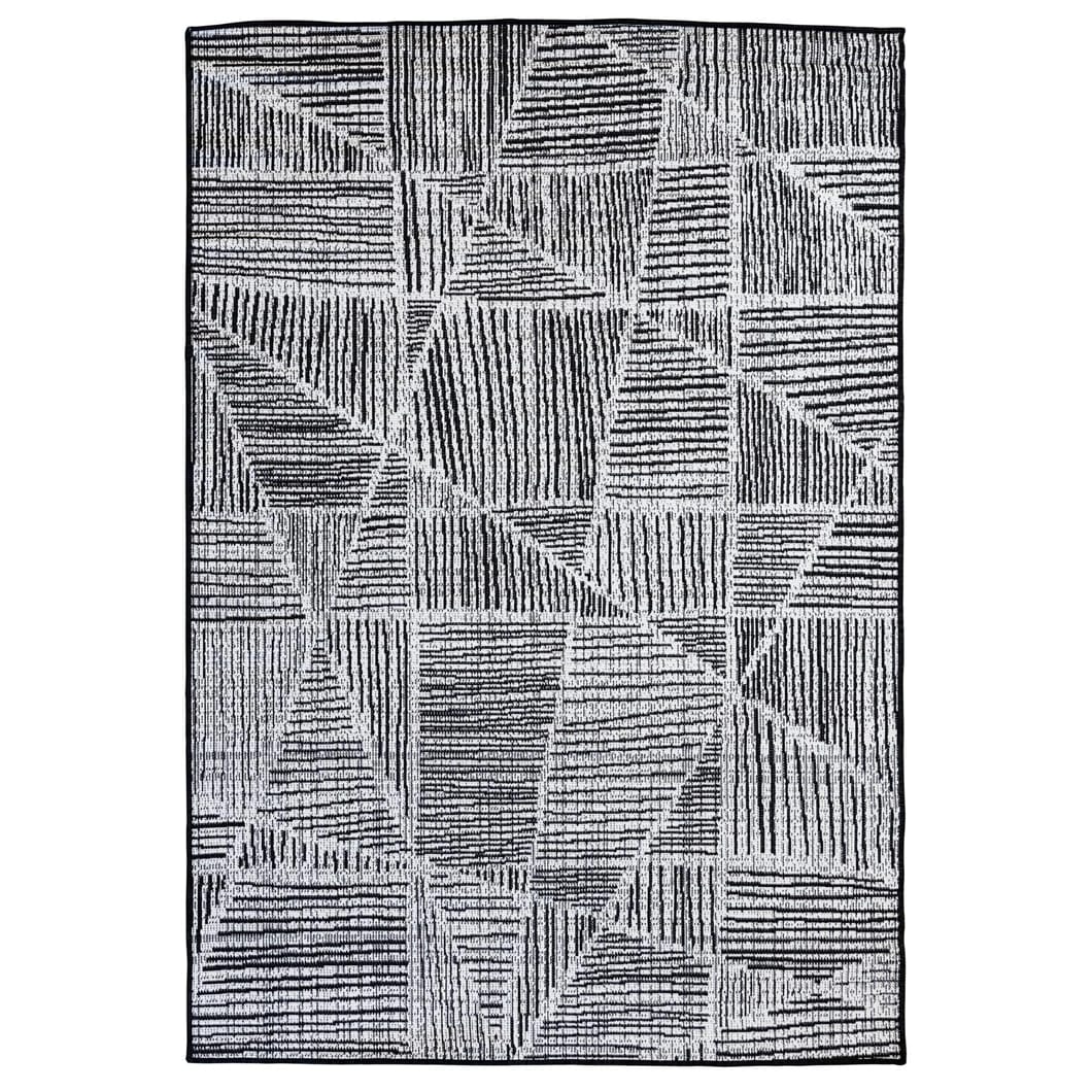 Tangram Outdoor Rug in Inkwell - Image 2