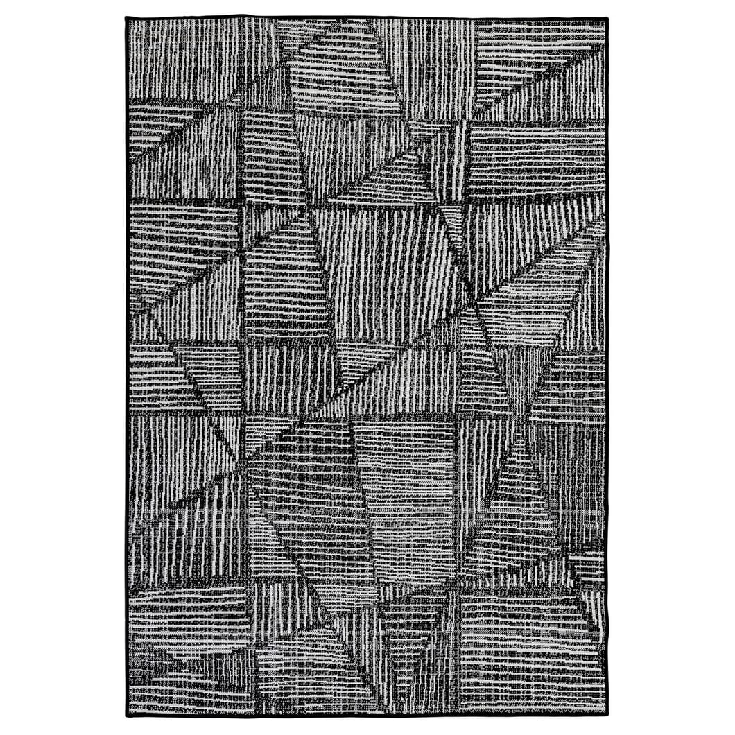 Tangram Outdoor Rug in Inkwell