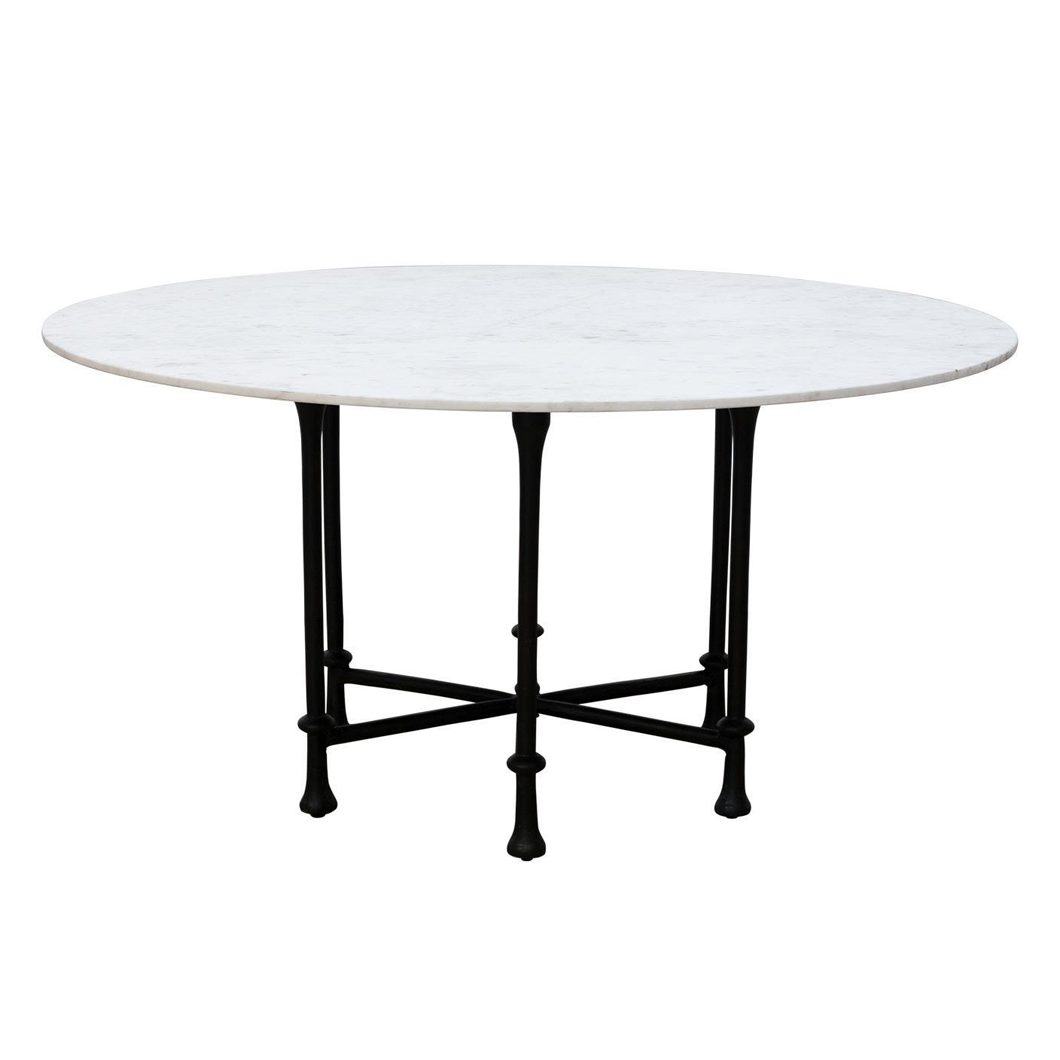 Monaco Marble Dining Table 6-Seater in Salt Rock