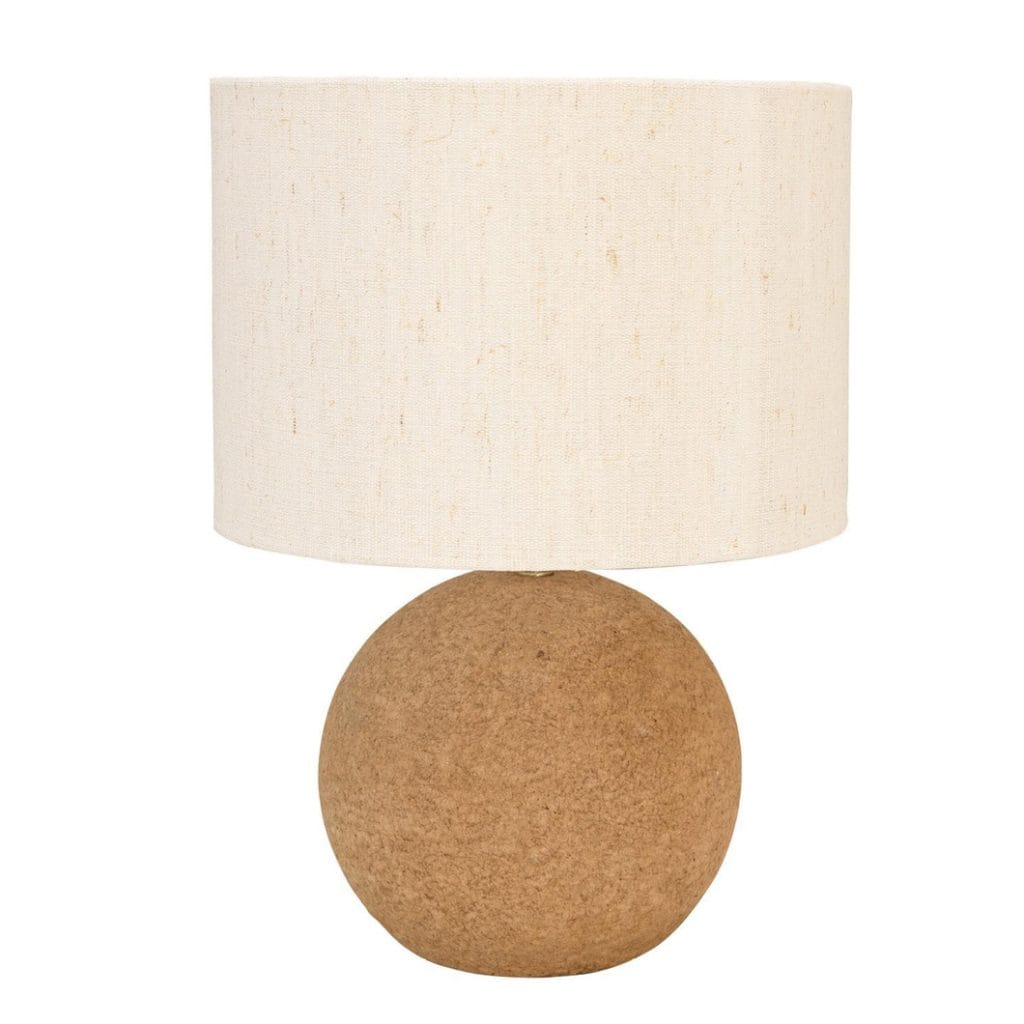 Reimagined Table Lamp in Bark