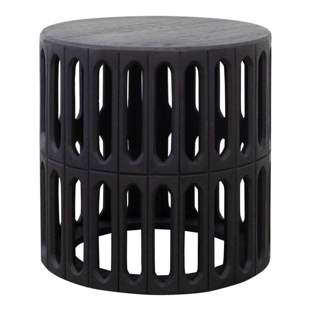Rosette Side Table in Pepper