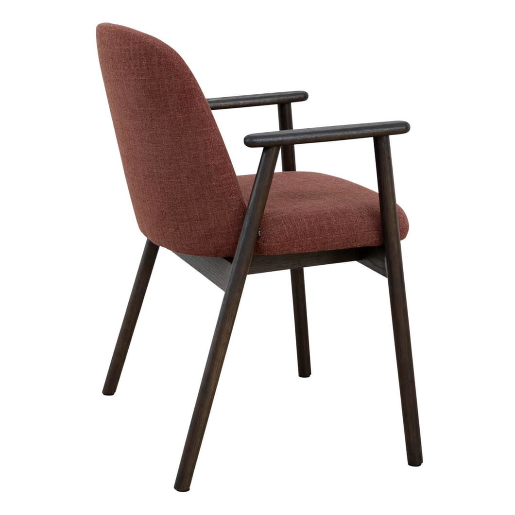 Albert Oak Dining Chair in Campari - Image 3