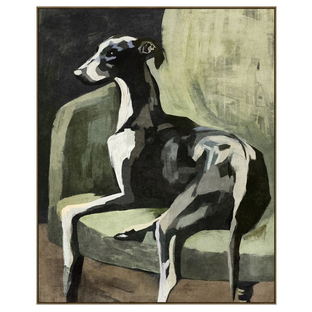 The Leisure Hound Wall Art in Hunter