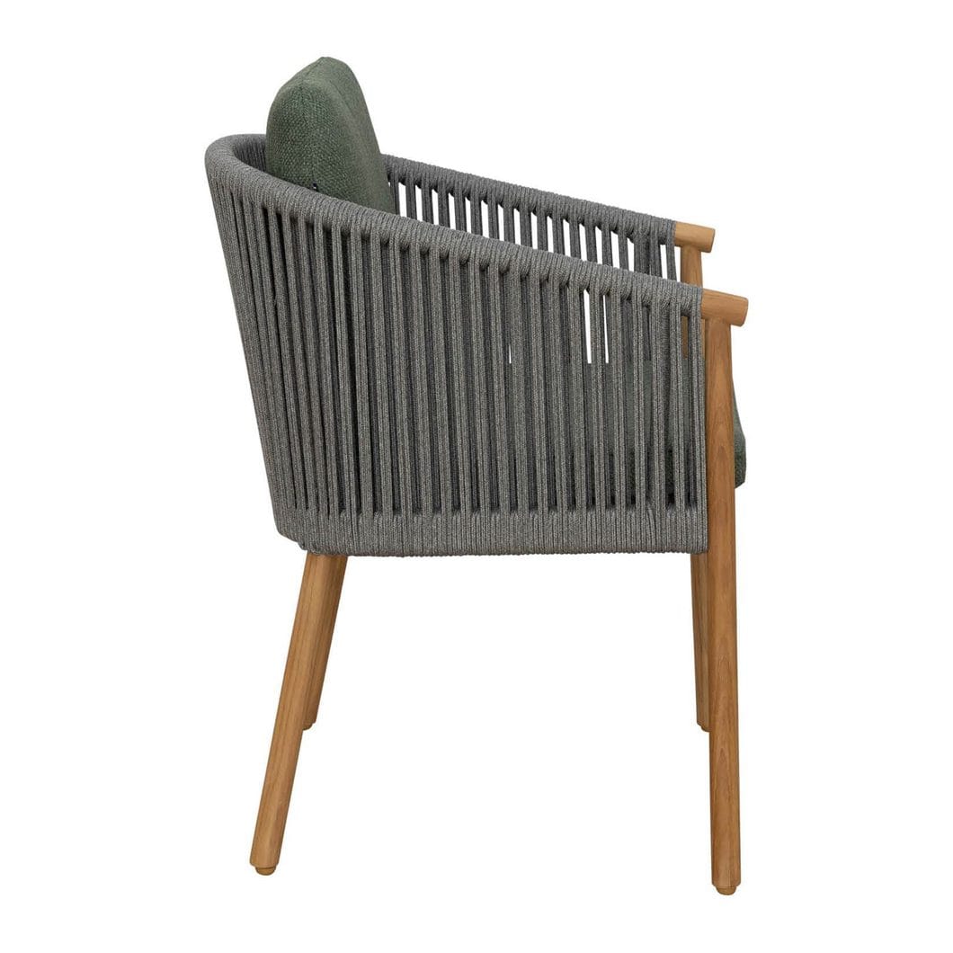 Rebecca Teak Dining Chair in Fern - Image 3